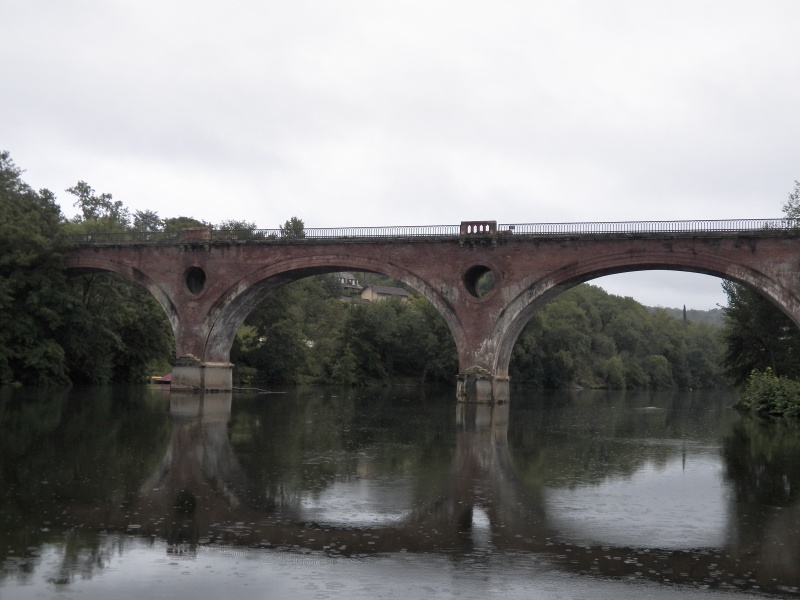 There were also lots of bridges.  This is a railroad bridge.  Almost all of the bridges were stylish like this one.  It's a French thing.