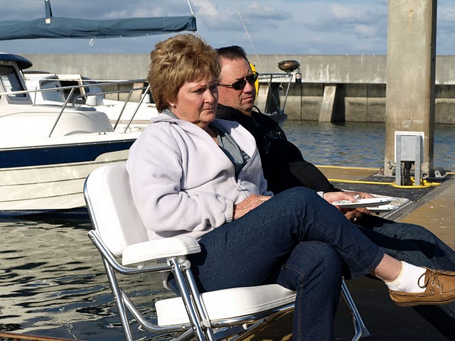 Theresa and Russ of the "Whale Watcher II".