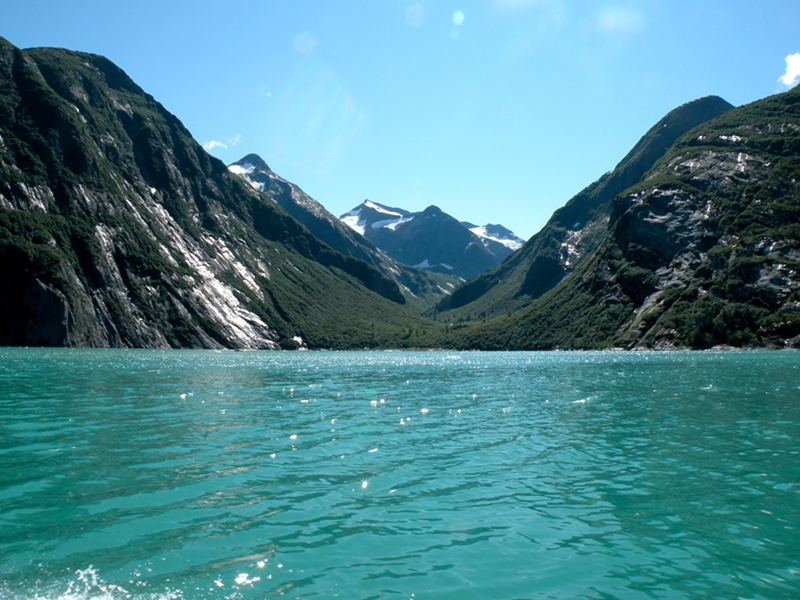 Third of three U shaped glacial valleys