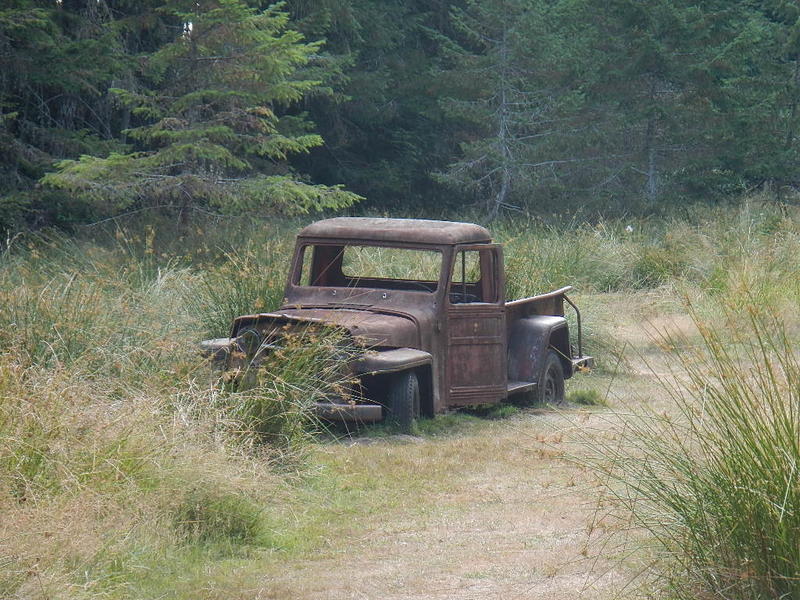 This is on the walk to Princess Cove. It's got a geo cache in the glove box!