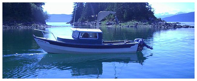 This old C-Dory put in right after my first launch into this harbor. I'll take that as a good omen.