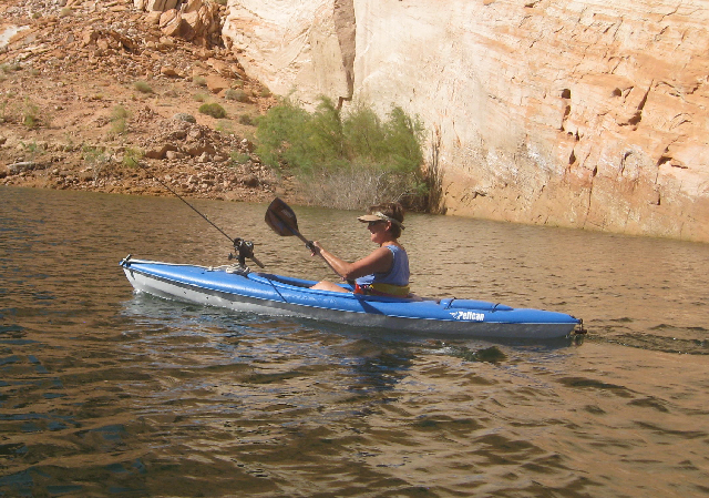 Toni Paddling at Oak Canyon 9-19-09.Sized