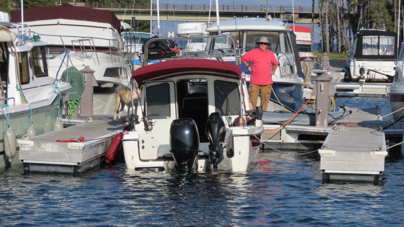 Top secret Hybrid outboard and kicker, powered by unrecognizable fuel source. Hey... no photos!