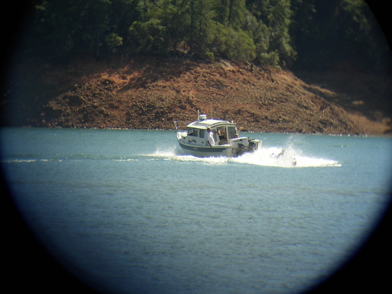 Towing kids on tubes