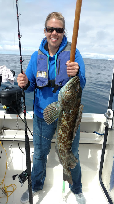 Traci\'s lingcod on new rod
