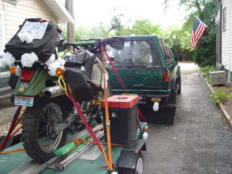 Trailered up north on our honeymoon.