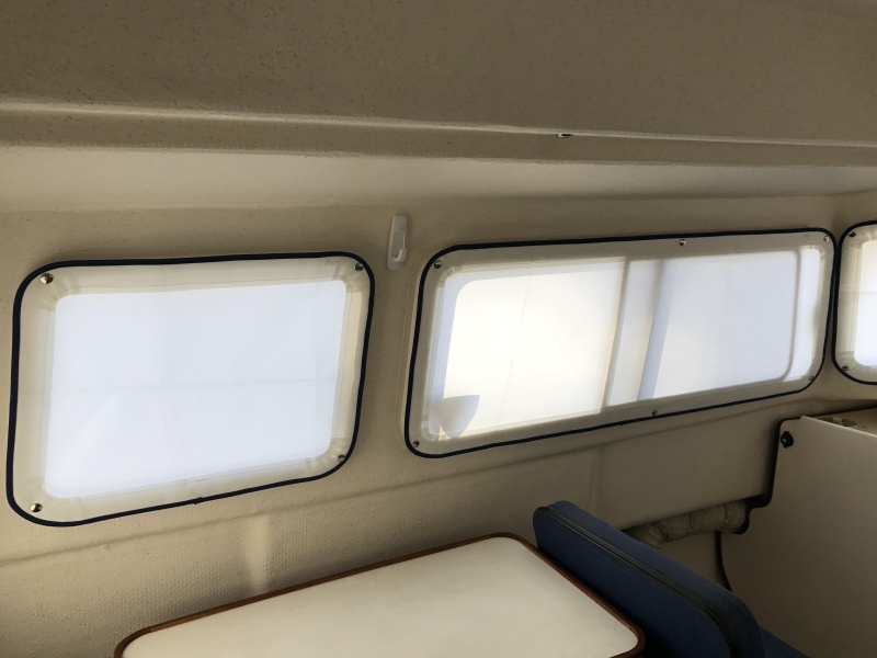 Translucent window covers for all windows.