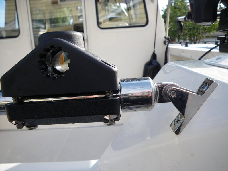 transom bar bimini bracket detail 1