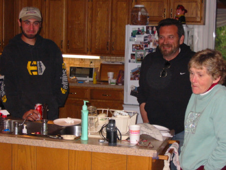 Tuffy, the Y-Landing owner on the right with the proud new owners of Lil Duke.
