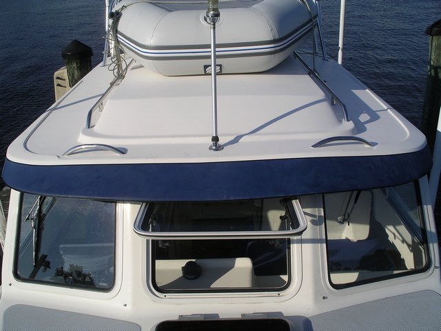 Two 12 Inch Handrails Mounted On Cabin Forward. Inflatibles Can Fit Under Radar Arch On Cabin Roof