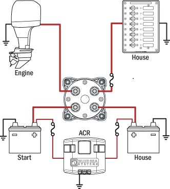 Typical 1 Engine 2 Battery ACR Config