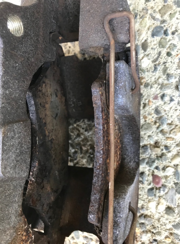 UFP brand brakes.  Rusted beyond saving.
