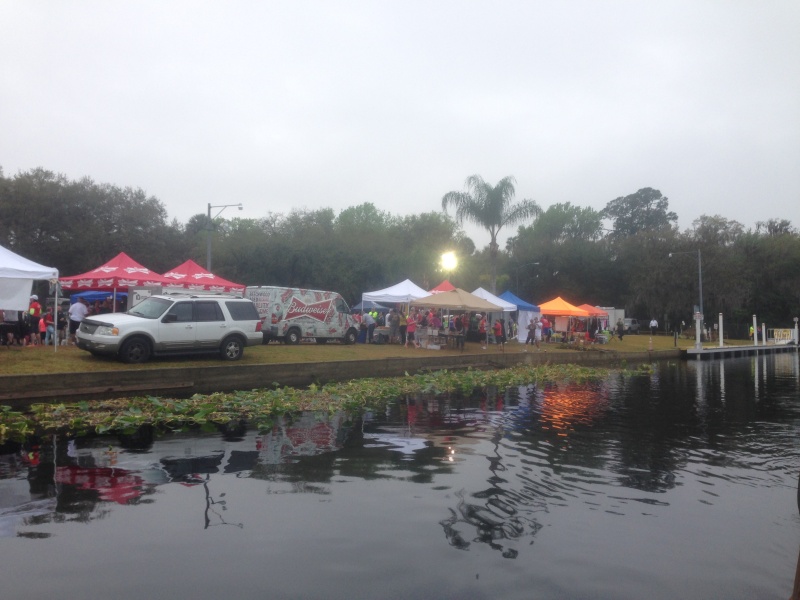 Vendors galore for the 800 runners. These were just some along the riverfront.