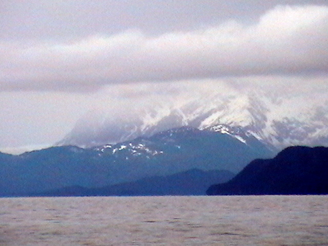 View of Chilkat range from Sentinal Island