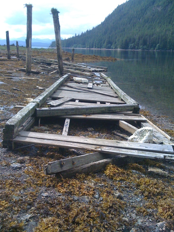 View of derelict state dock