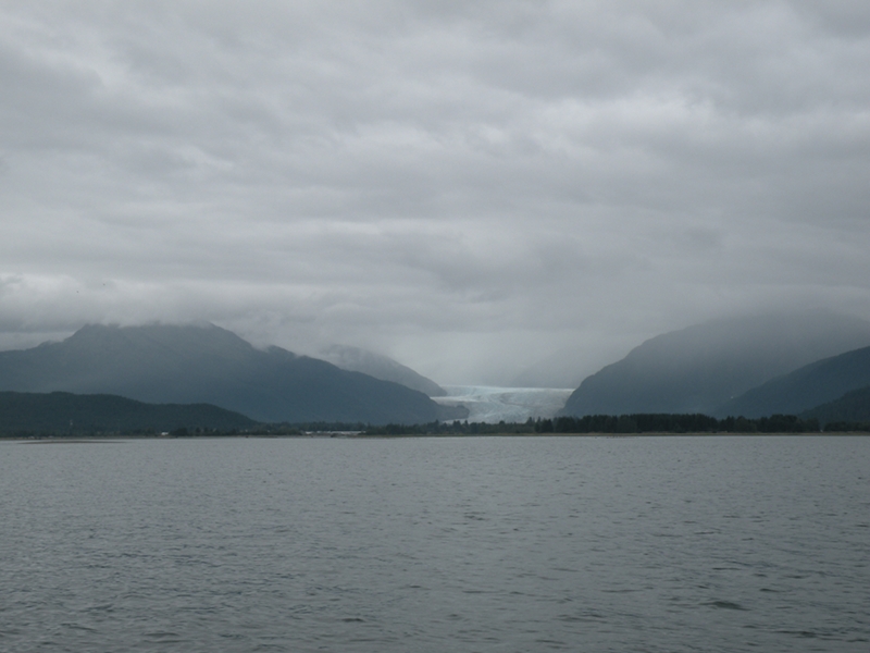 View of Mendenhall Glacier from the bar