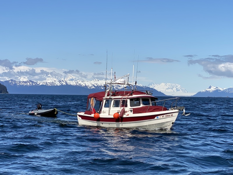 Voyager with Taylor glacier in background