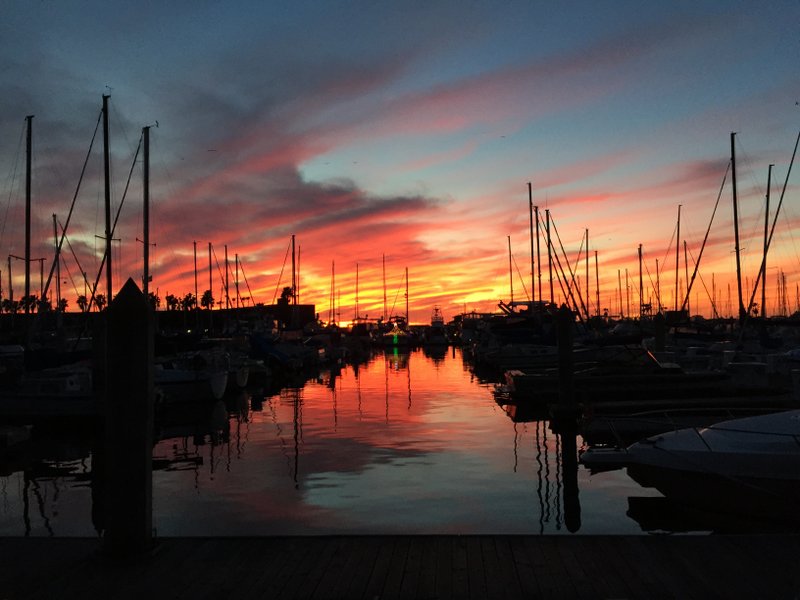 Waiting to cross in Redondo