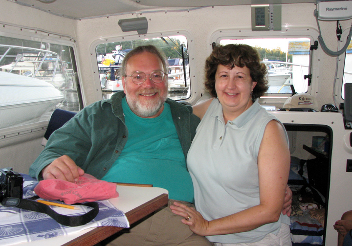 Warren and Lori visiting on Wild Blue