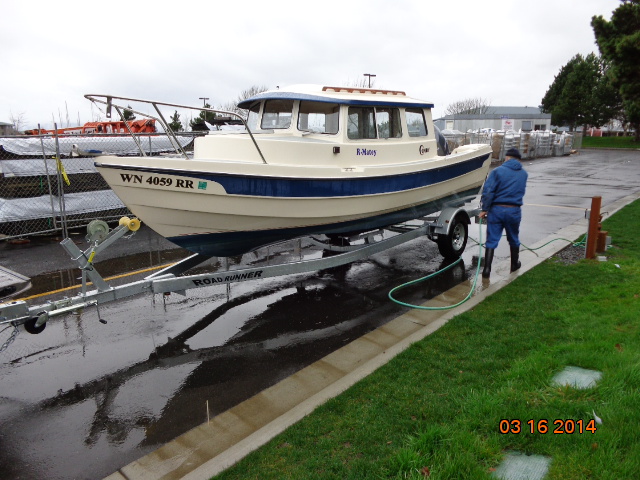 Wash down new trailer and make some roller adjustments before getting on the road.  FOR SALE 2023