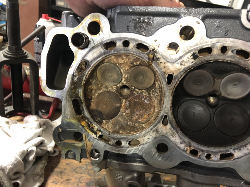 Water in cylinder during the last several outings