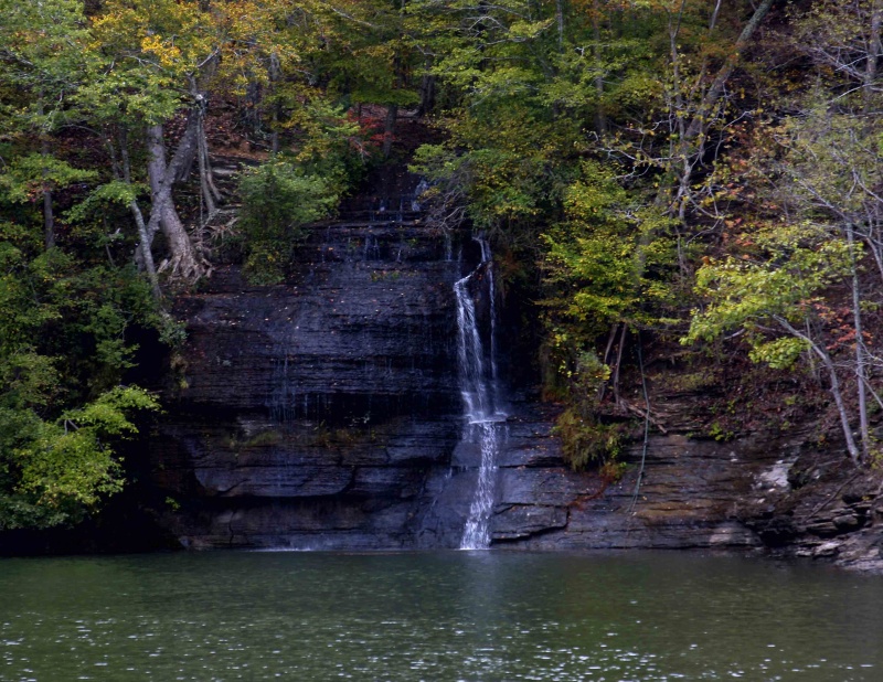 Waterfall lulled us to sleep