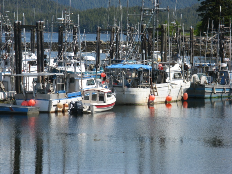 We felt small parked with the commercial fleet