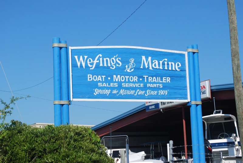 Wefings Marine where we purchased our new 2009 Tomcat 255 "Destiny" in September 2009