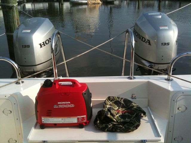 We're a Honda family :)  The generator cover is waterproof and made by Honda