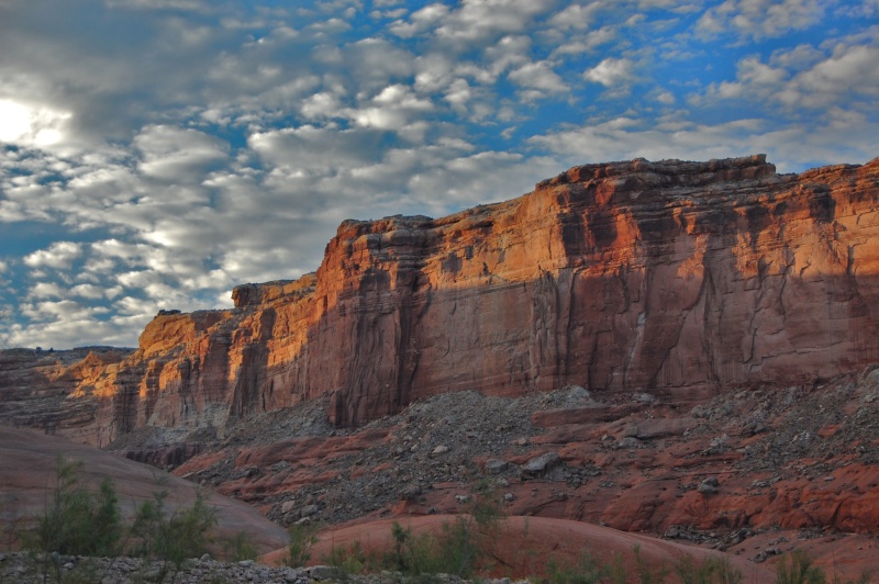 What a sunset view from our campsite.