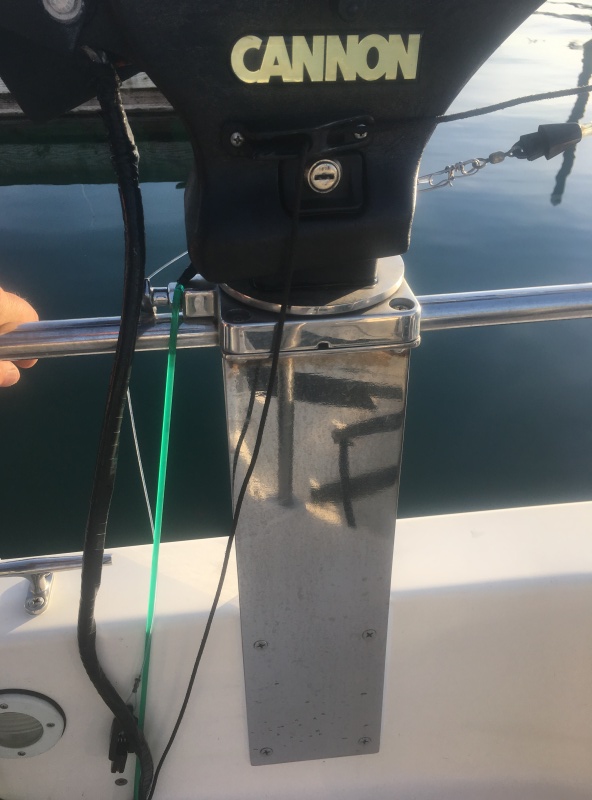 What I came up with for Downrigger Mount for CD-25.