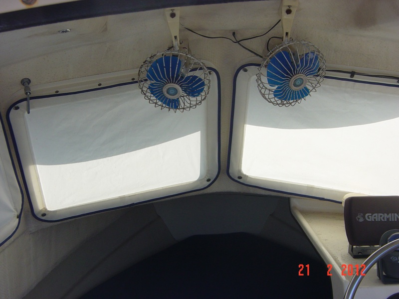 window shades and fans  keeps you cool