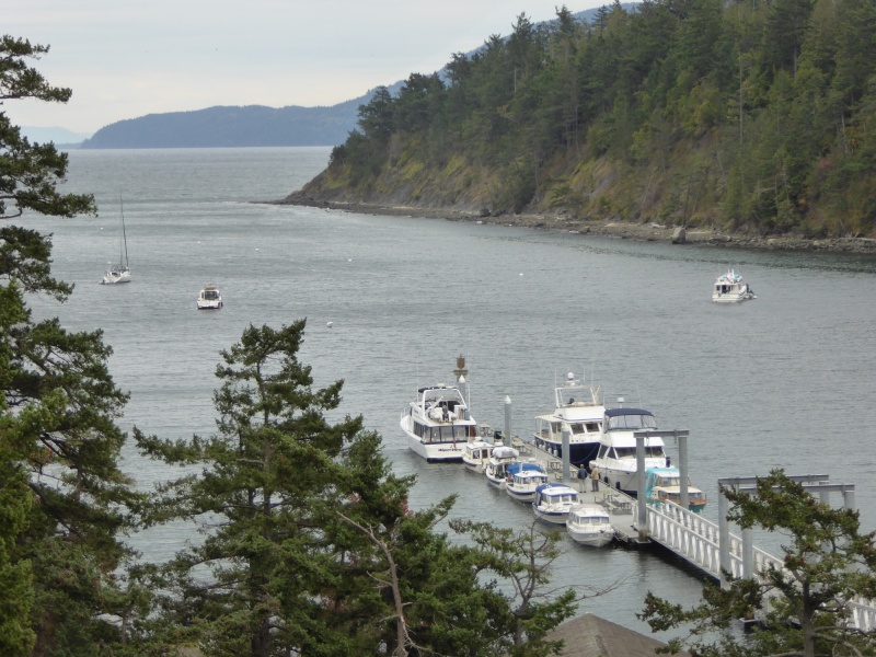 Winds picking up by around noon. 20-25 kts most of the day, several boats tried to leave earlier and came back to wait it out anothe day. We were glad for the Big Bad Bayliner at the end of the dock.