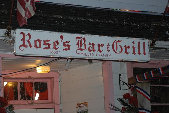 World famous "Roses" Bar & Grill, Pelican Ak