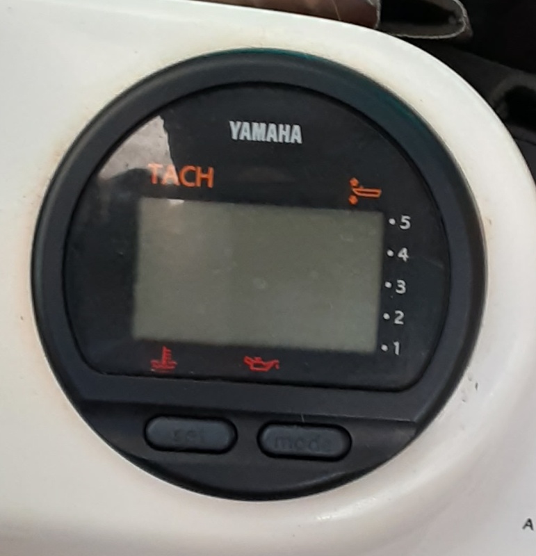 Yamaha motor data display at helm