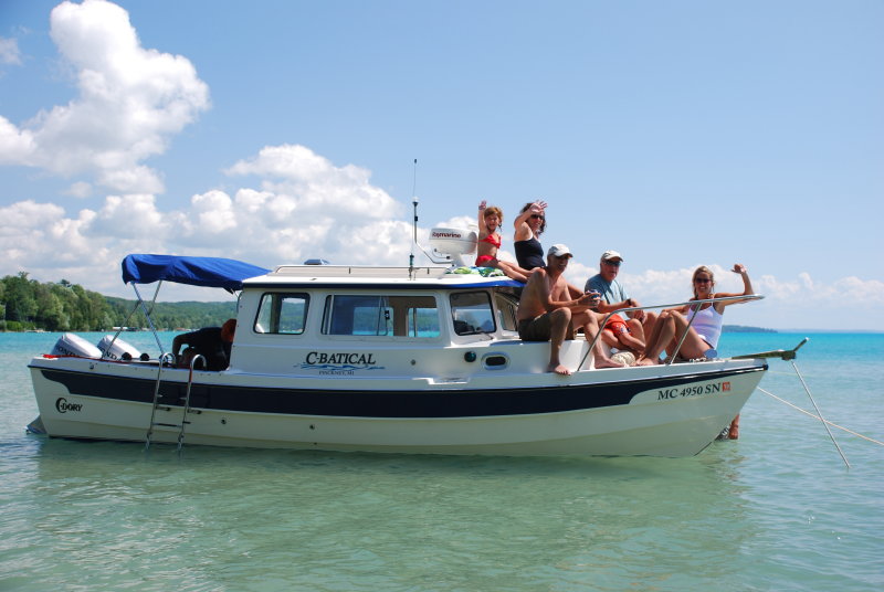 Yes, Torch Lake really is this clear and blue. Family says HI!